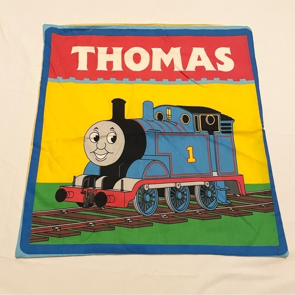 Thomas the Tank Engine Pillowcase Homemade 16.5” x 16” Pillow Case